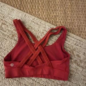 Red lulu lemon sports bra (size 2)